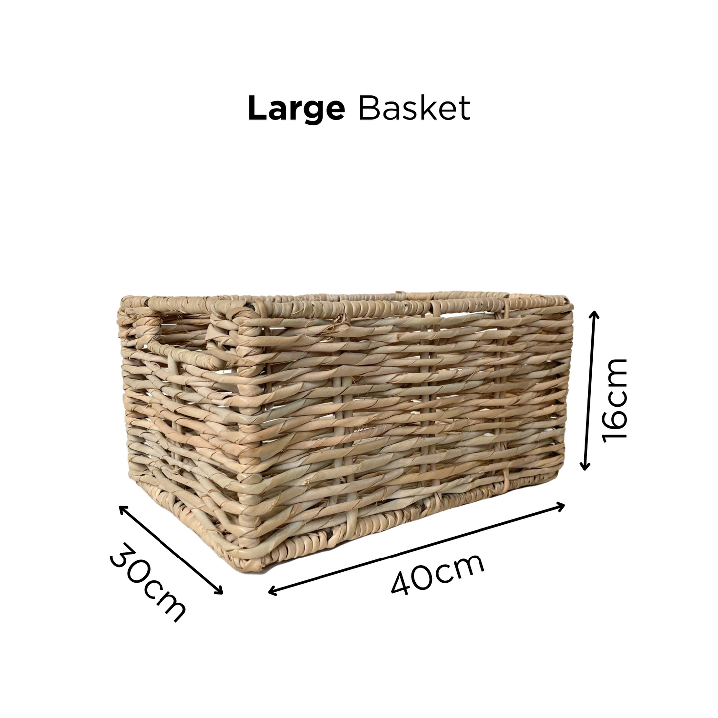 Storage Basket Set of 3 - Small, Medium & Large